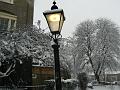 Snow, St Alfege churchyard, Greenwich P1070337